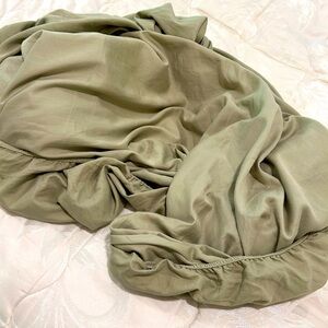 Olive Green Queen Fitted Bedding Sheet